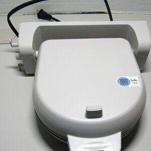 Bella Flip-n-Store Waffle Maker with EverGood™ Ceramic Nonstick 7, Oatmilk -Used